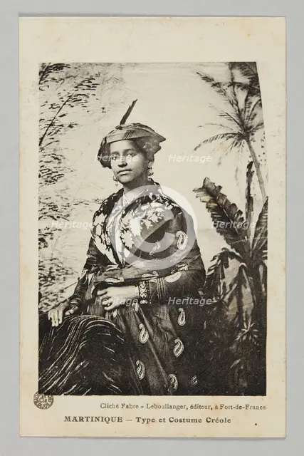 MARTINIQUE - Type et Costume Créole, ca. 1920. Creator: Louis Bauer.