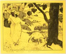 Martinique Pastorals, from the Volpini Suite: Dessins lithographiques, 1889., 1889. Creator: Paul Gauguin