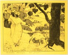 Martinique Pastorals, from the Volpini Suite: Dessins lithographiques, 1889., 1889. Creator: Paul Gauguin