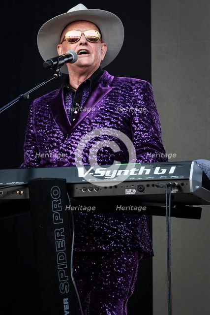 Martyn Ware, Heaven 17 live at Heritage Live, Audley End House, Essex, Aug 2023. Creator: Annapaola Marchesani.
