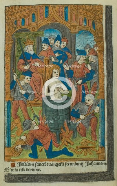 Martyrdom of a Christian saint, 1497. Creator: Master of Anne de Bretagne.