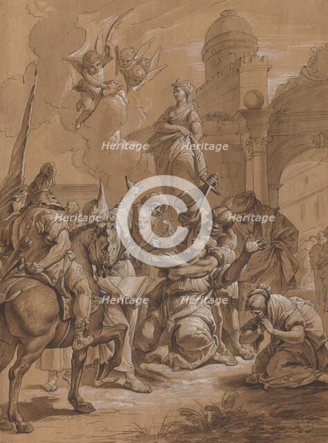 Martyrdom of a Female Saint, 18th century. Creator: Francesco Fontebasso.