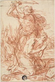 Martyrdom of Bishop Saint, n.d. Creators: Ercole Procaccini, Simone Cantarini