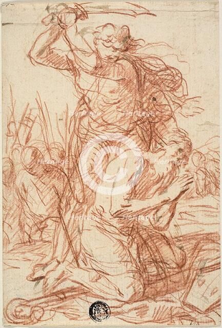 Martyrdom of Bishop Saint, n.d. Creators: Ercole Procaccini, Simone Cantarini.