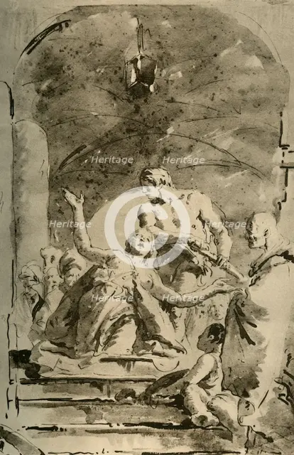 'Martyrdom of S. Giustina', c1730s, (1928). Artist: Giovanni Battista Tiepolo.