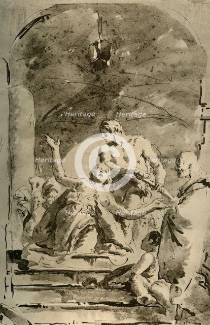 'Martyrdom of S. Giustina', c1730s, (1928). Artist: Giovanni Battista Tiepolo.