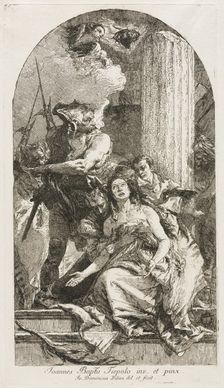 Martyrdom of St. Agatha. Creator: Giovanni Domenico Tiepolo (Italian, 1727-1804)