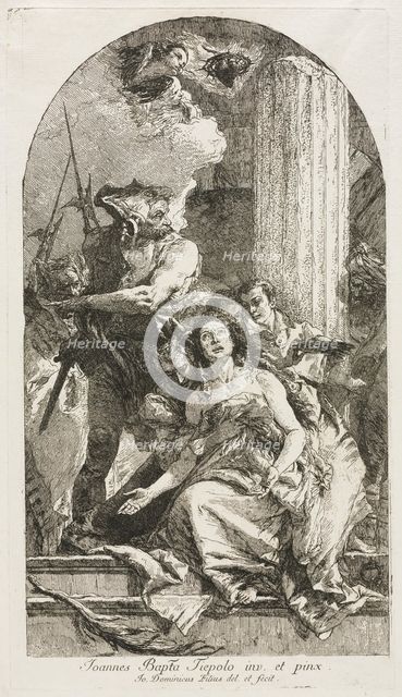 Martyrdom of St. Agatha. Creator: Giovanni Domenico Tiepolo (Italian, 1727-1804).