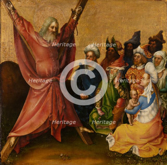 Martyrdom of St Andrew, after 1435. Creator: Stephan Lochner.