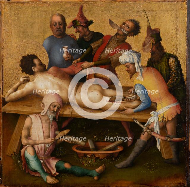 Martyrdom of St Bartholomew, after 1435. Creator: Stephan Lochner.