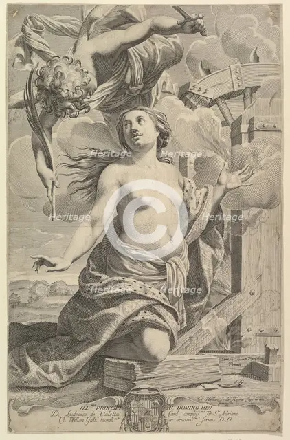 Martyrdom of St. Catherine, 1625. Creator: Claude Mellan.
