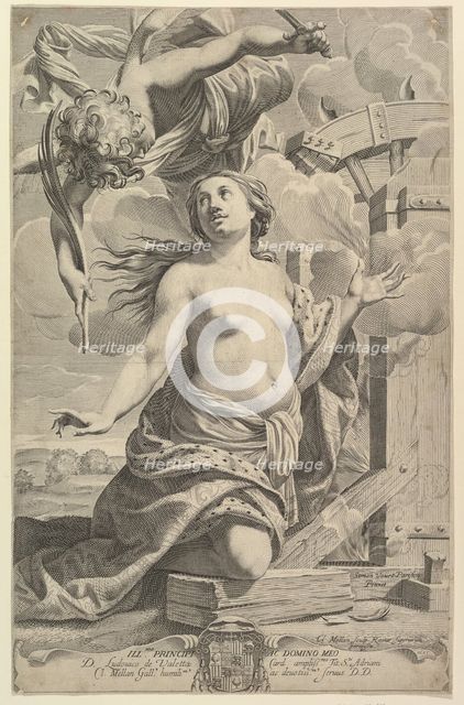 Martyrdom of St. Catherine, 1625. Creator: Claude Mellan.