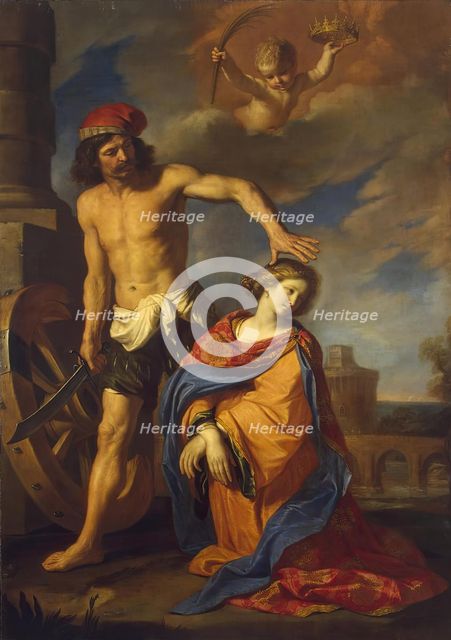Martyrdom of St Catherine, 1653. Creator: Guercino.