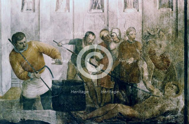 'Martyrdom of St Laurence', mid 15th century. Artist: Fra Angelico