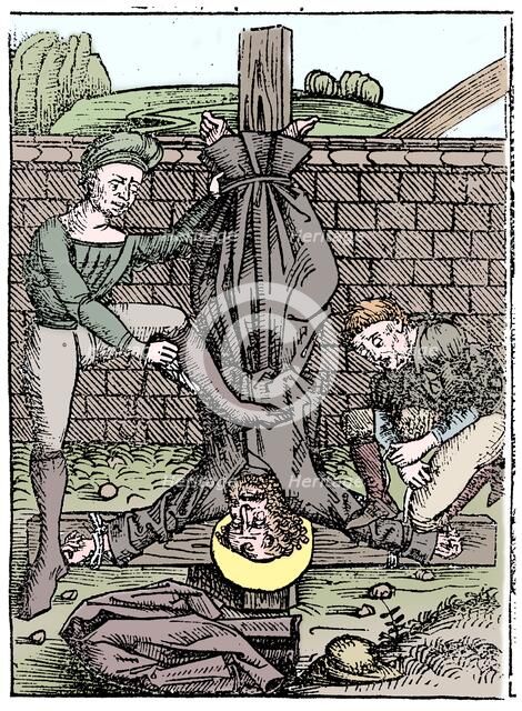 Martyrdom of St Peter, Rome, c64 (1493). Artist: Unknown.