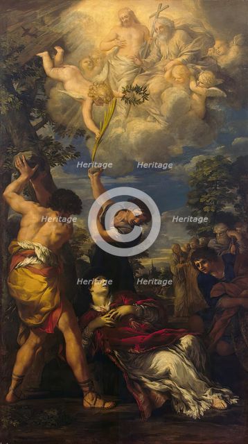 Martyrdom of St Stephen, 1660. Creator: Pietro da Cortona.