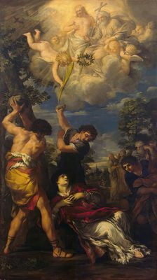 Martyrdom of St Stephen, 1660. Creator: Pietro da Cortona