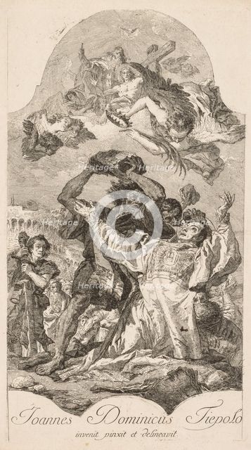 Martyrdom of St. Stephen. Creator: Giovanni Domenico Tiepolo (Italian, 1727-1804).