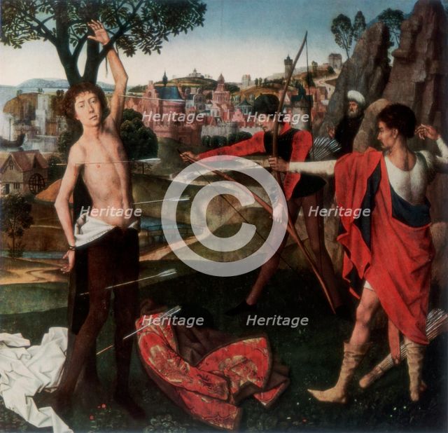 'Martyrdom of St Sebastian', (1927).Artist: Hans Memling