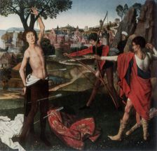 Martyrdom of St Sebastian (1927).Artist: Hans Memling