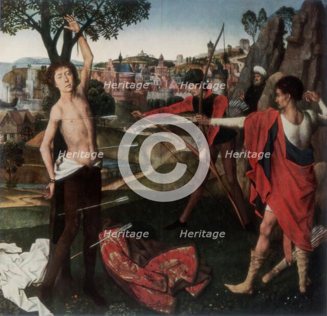 'Martyrdom of St Sebastian', (1927).Artist: Hans Memling