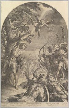 Martyrdom of St. Sebastian, ca. 1600. Creator: Jan Muller