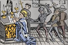 Martyrdom of St. Thomas of Canterbury c1484. Artist: William Caxton