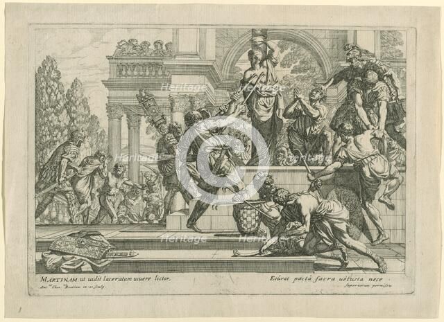 Martyrdom of Saint Martina, c. 1665. Creator: Antonio Gherardi.