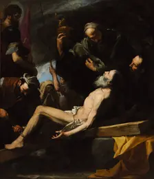 Martyrdom of Saint Andrew. Artist: Ribera, José, de (1591-1652)