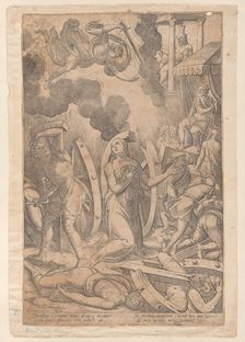 Martyrdom of Saint Catherine of Alexandria, 1567. Creator: Mario Cartaro