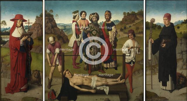 Martyrdom of Saint Erasmus (Triptych), 1458. Artist: Bouts, Dirk (1410/20-1475)