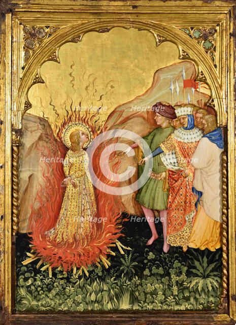 Martyrdom of Saint Lucy, c.1410. Creator: Jacobello del Fiore.