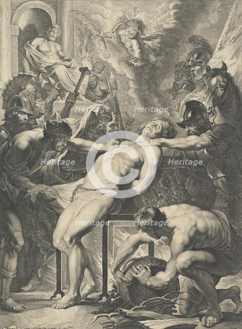 Martyrdom of Saint Lawrence, 1621. Creator: Lucas Vorsterman.