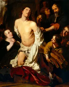 Martyrdom of Saint Lawrence, 1652. Creator: Salomon de Bray