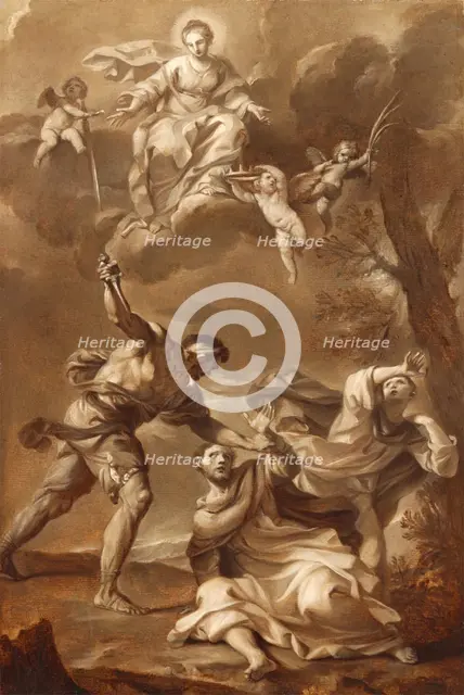Martyrdom of Saint Peter Martyr, c1727. Creator: Felice Torelli.