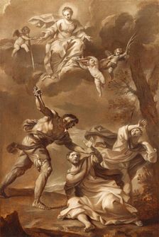 Martyrdom of Saint Peter Martyr, c1727. Creator: Felice Torelli