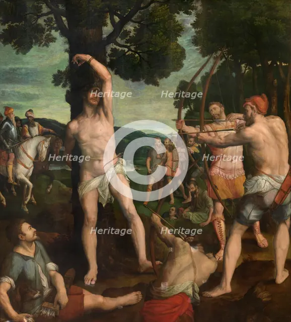 Martyrdom of Saint Sebastian, 1575. Creator: Michiel Coxie.