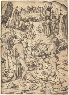 Martyrdom of Saint Sebastian, c. 1450/1460. Creator: Master ES