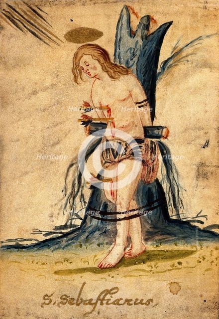 Martyrdom of Saint Sebastian. Creator: Unknown.