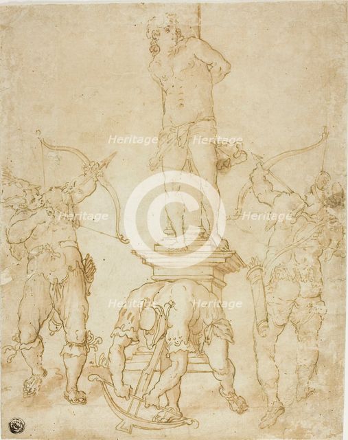 Martyrdom of Saint Sebastian, n.d. Creator: Bartholomeus Spranger.