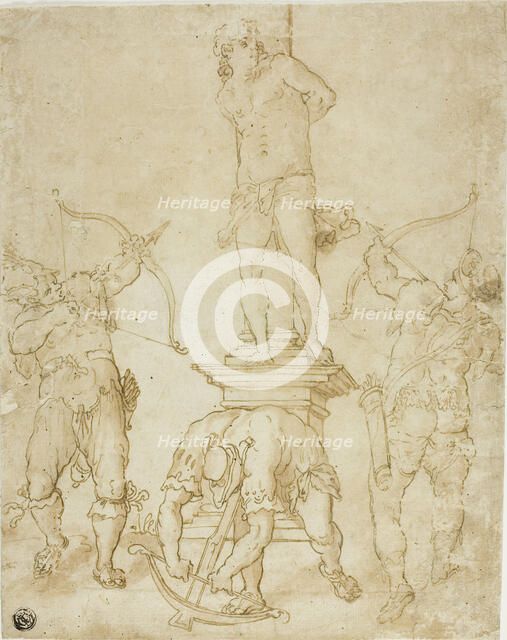 Martyrdom of Saint Sebastian, n.d. Creator: Bartholomeus Spranger.