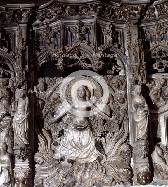 Martyrdom of Santa Tecla', detail of the predella in the main altar of the cathedral of Tarragona.