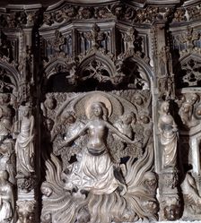 Martyrdom of Santa Tecla detail of the predella in the main altar of the cathedral of Tarragona