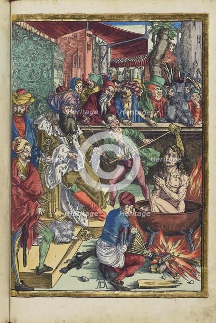 Martyrdom of the Evangelist John. From the Apocalypse (Revelation of John), 1511. Creator: Dürer, Albrecht (1471-1528).