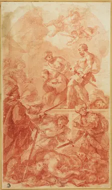 Martyrdom Scene, n.d. Creators: Antonio Molinari, Luca Giordano
