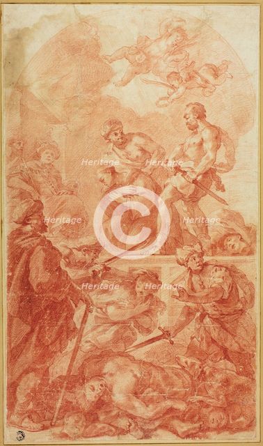 Martyrdom Scene, n.d. Creators: Antonio Molinari, Luca Giordano.