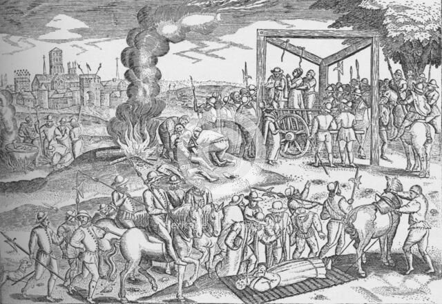 Martyrs at Smithfield, London, c1600 (1904). Artist: Unknown.