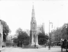 Martyrs Memorial, St Giles, Oxford, Oxfordshire, c1860-c1922. Artist: Henry Taunt