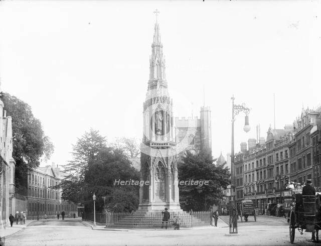 Martyrs Memorial, St Giles, Oxford, Oxfordshire, c1860-c1922. Artist: Henry Taunt