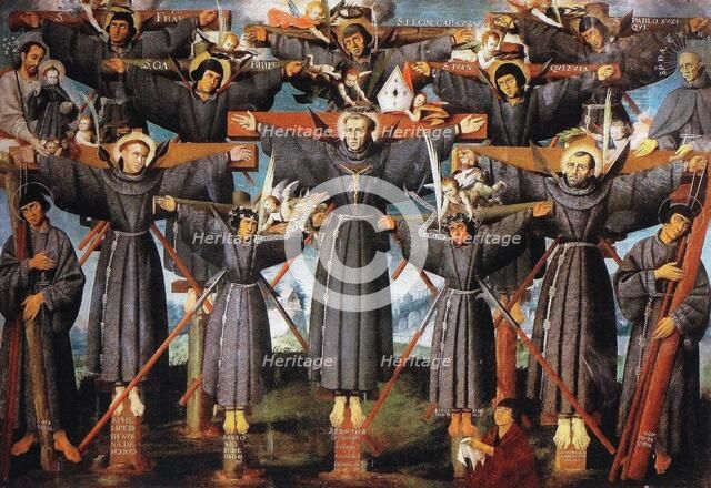 Martyrs of Nagasaki, c.1630. Creator: Pardo de Lagos, Lázaro (active 1630-1660).